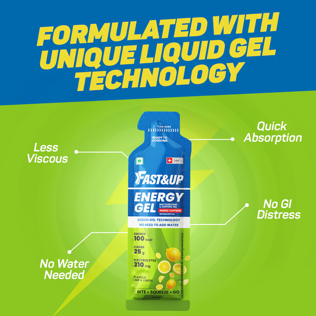 Energy Gel Caffeinated - Lime and Lemon - Image 5