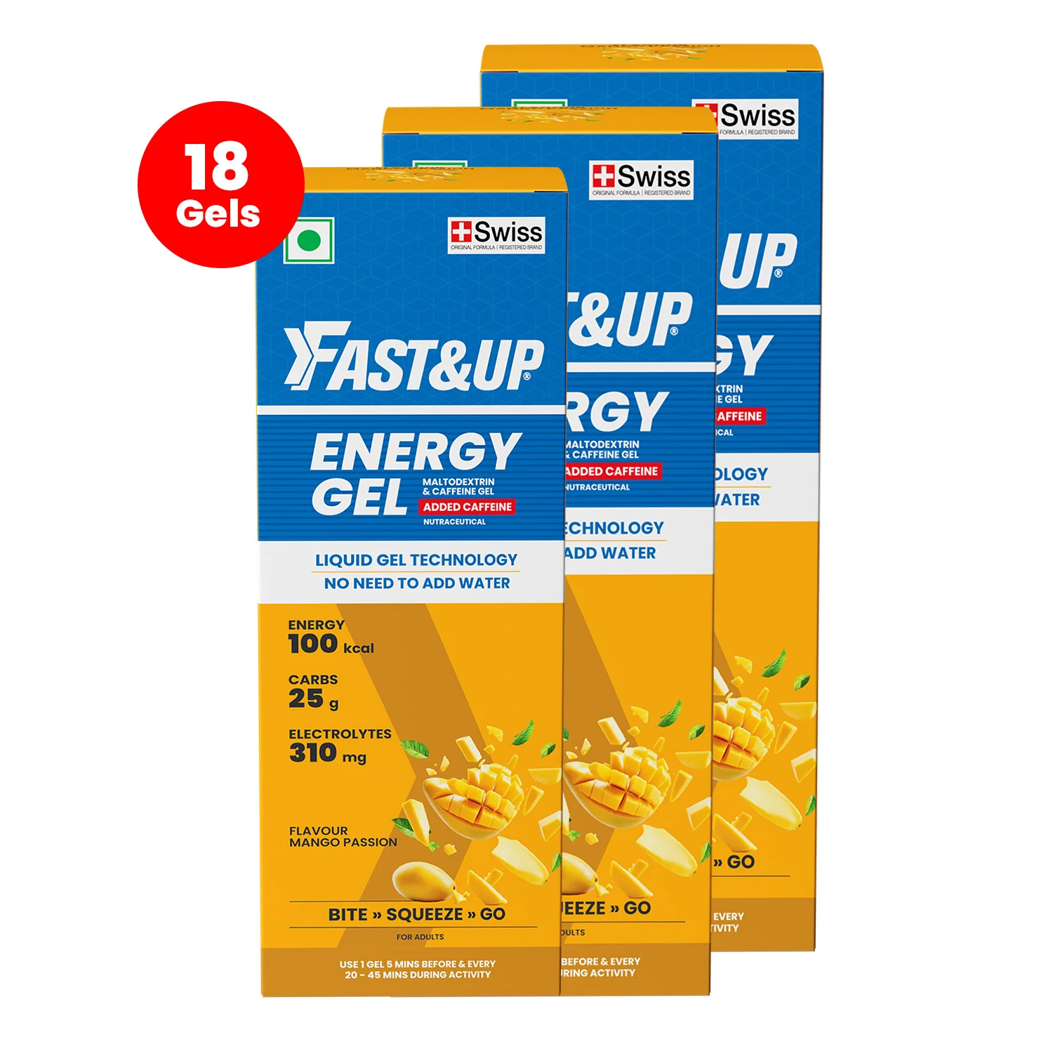 Energy Gel- Caffeinated- Mango Passion - Image 9