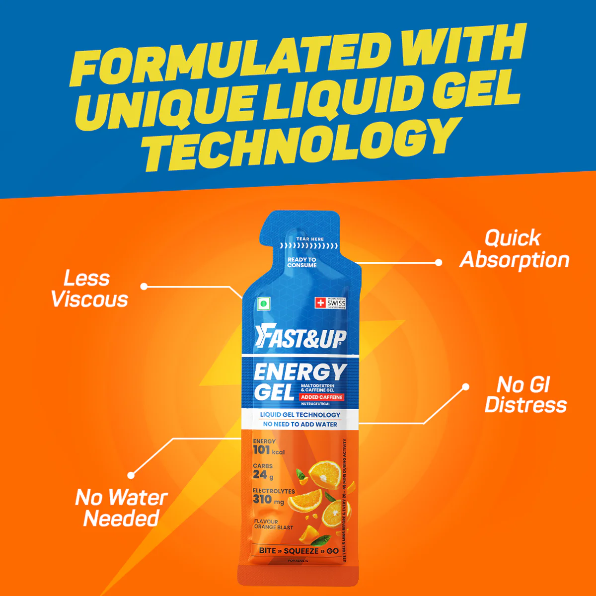 Energy Gel - Caffeinated - Orange Blast - Image 5