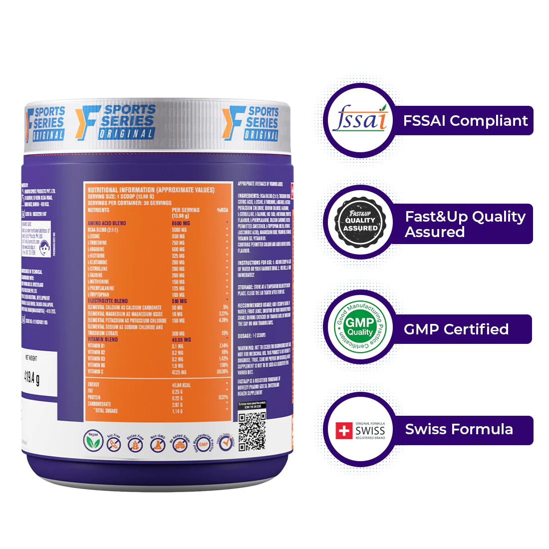 Fast&Up Essential Amino Acids - Fizzy Cola - Image 5