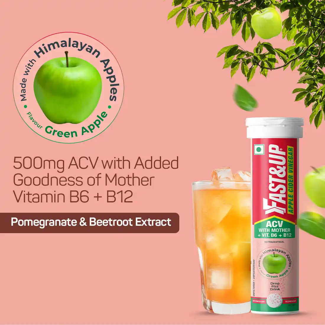 Fast&Up Apple Cider Vinegar - Green Apple - Image 4