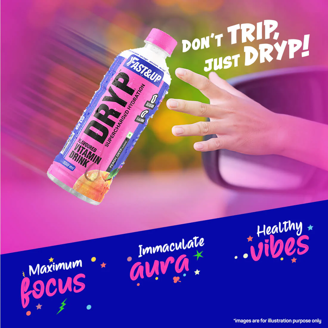 Fast&Up Dryp Vitamin Drink - Peach - Image 3