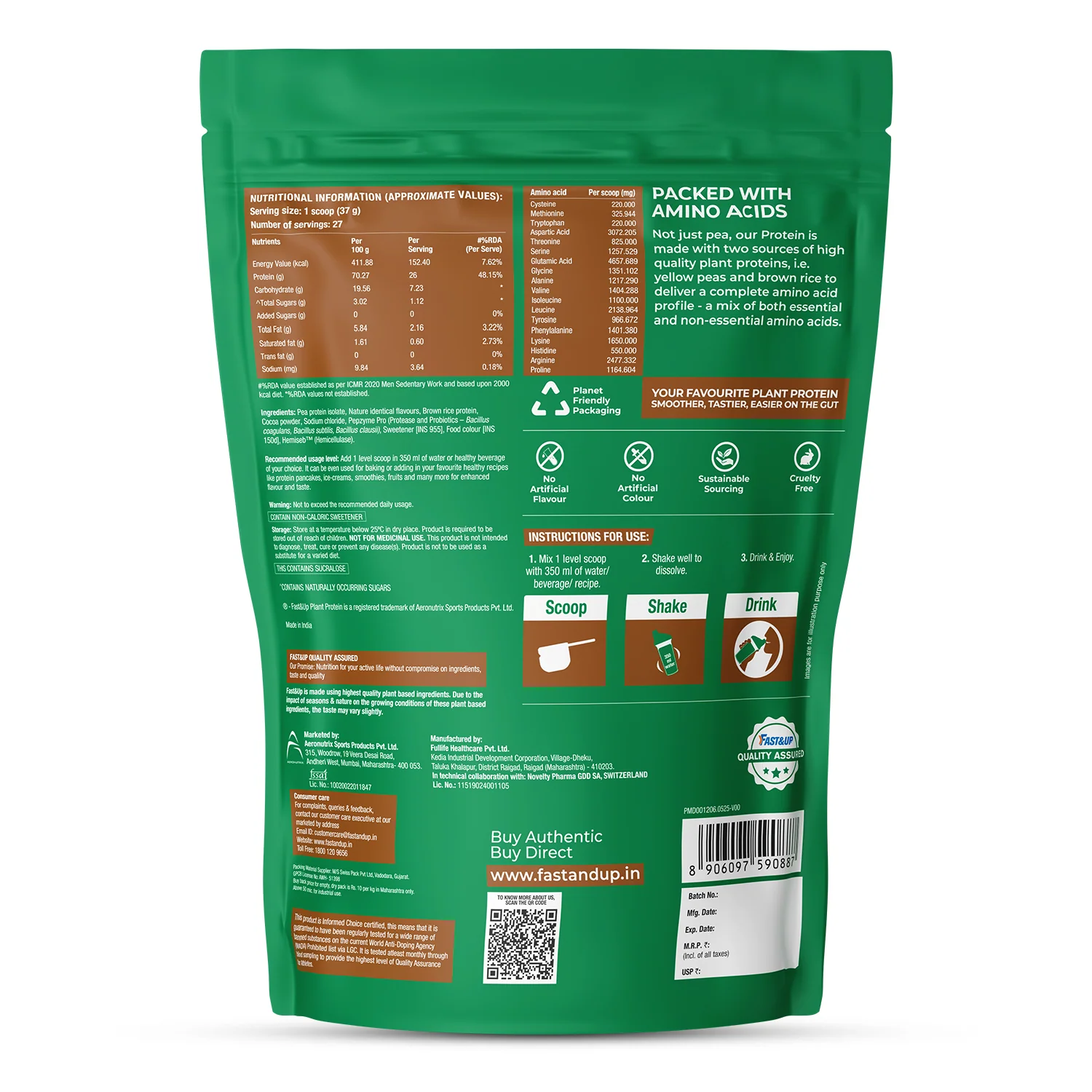 Plant Protein - Rich Chocolate - 1kg - Image 8