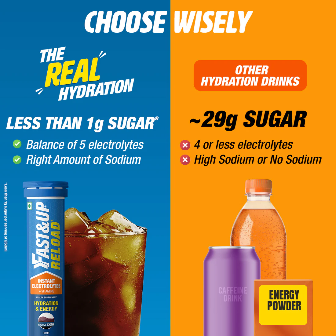 Reload Low Sugar Instant Hydration Drink - Cola - Image 3