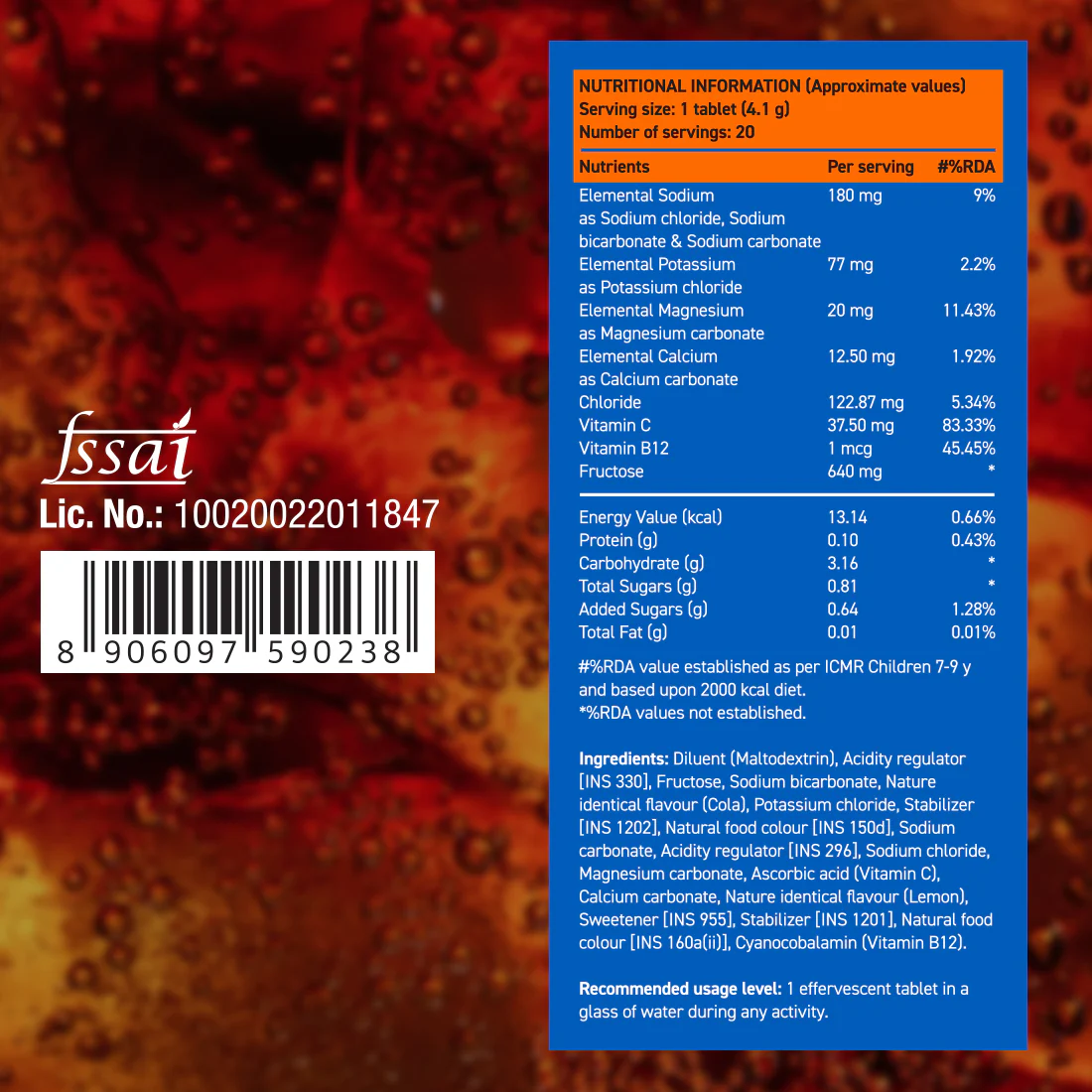 Reload Low Sugar Instant Hydration Drink - Cola - Image 9