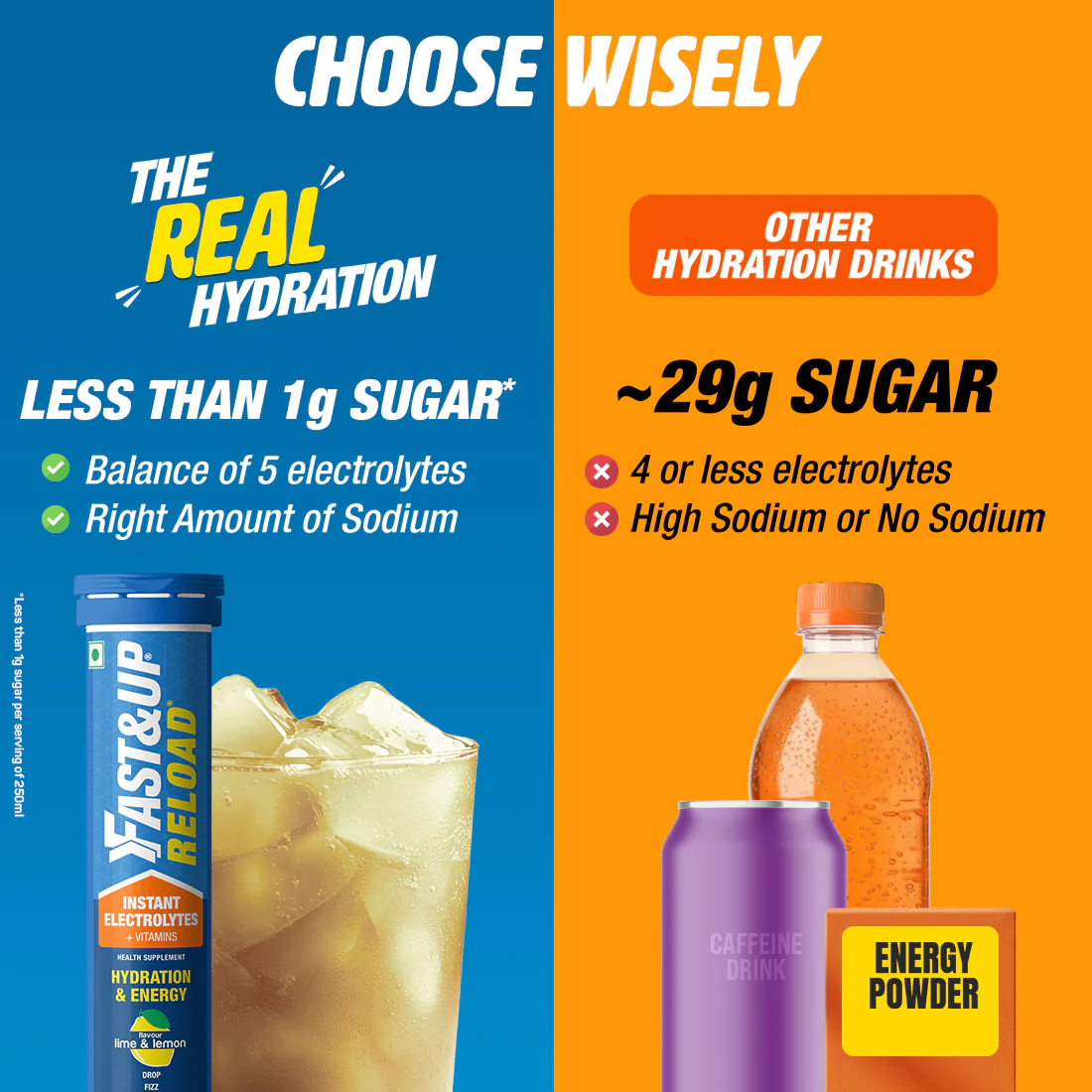 Reload Low Sugar Instant Hydration Drink - Lime & Lemon - Image 3