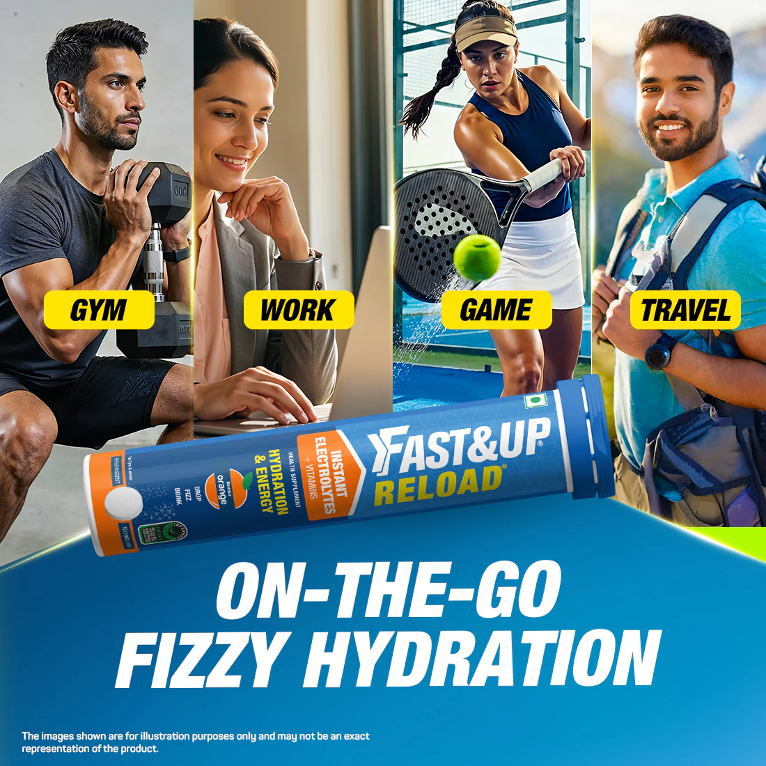 Reload Low Sugar Instant Hydration Drink - Orange - Image 7