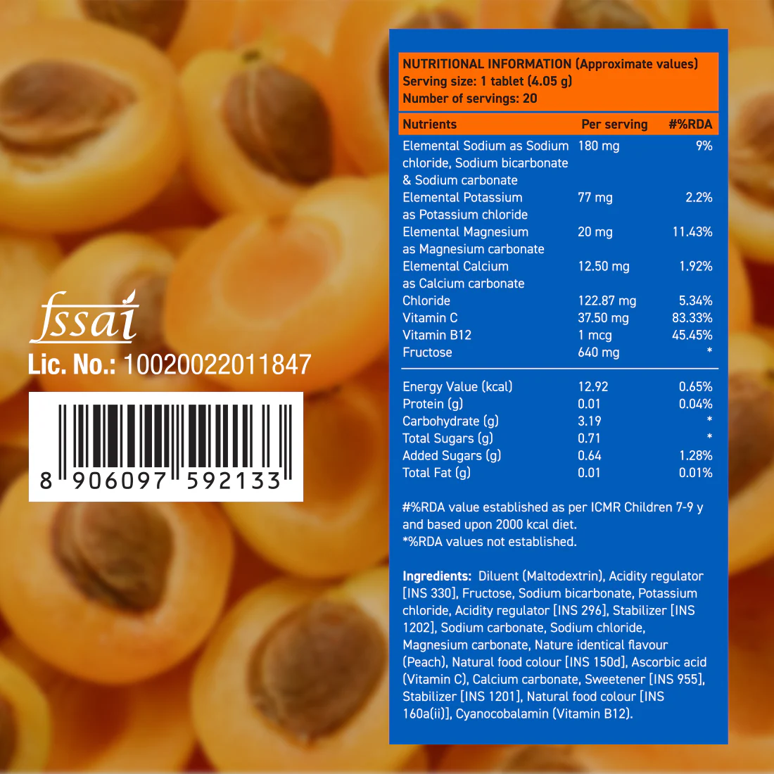 Reload Low Sugar Instant Hydration Drink - Peach Iced Tea - Image 9