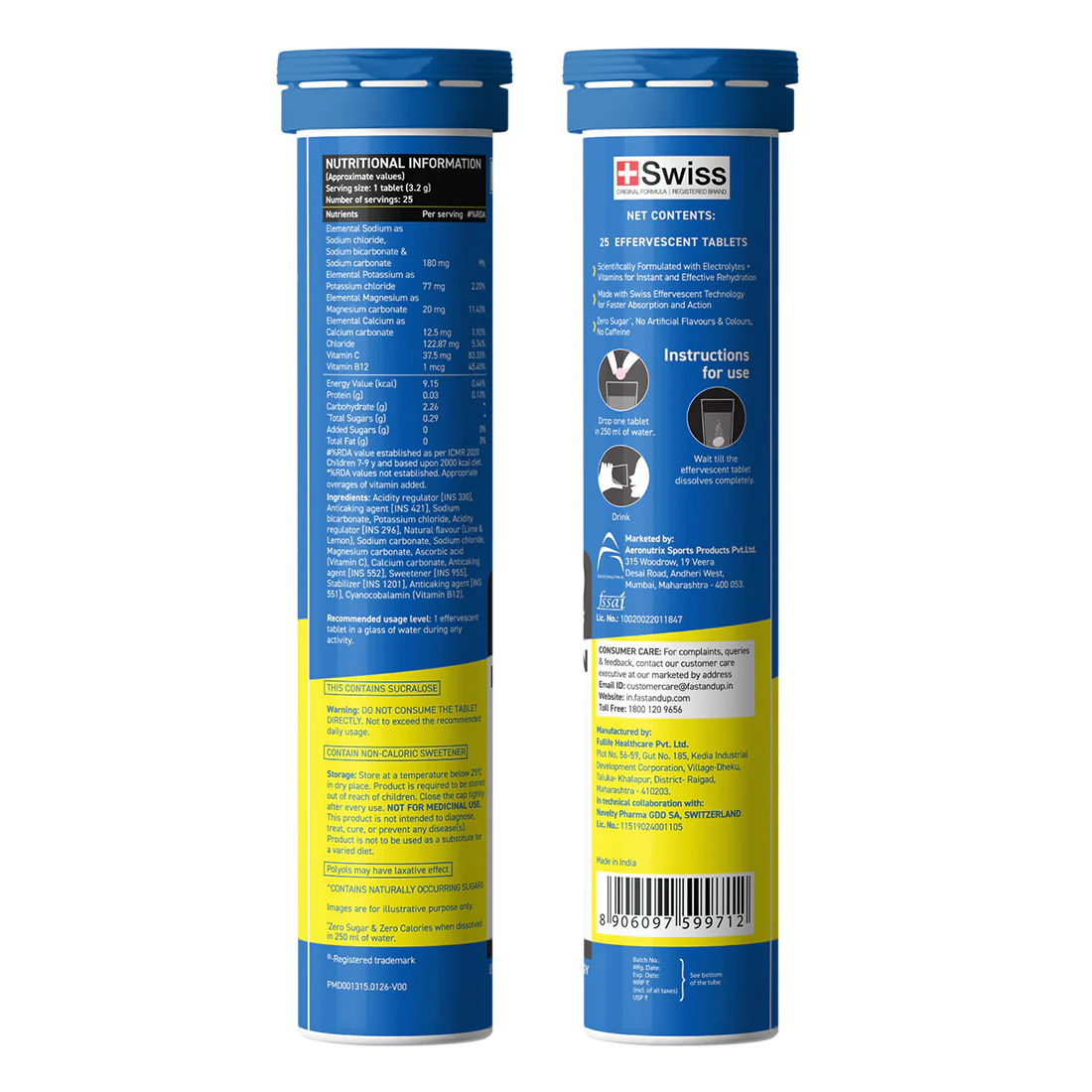 Reload Zero Instant Hydration Drink - Lime and Lemon - Single - Image 10
